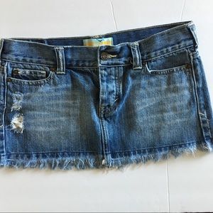 Hollister Skirts |Destroyed Button-Fly Denim- 1